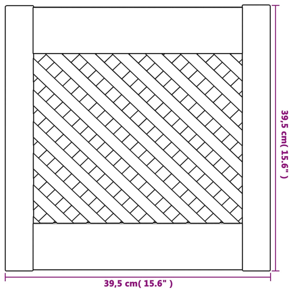Kaapin Ovet Ristikkomuotoilu 2 Kpl 39,5X39,5 Cm Täysi Mänty