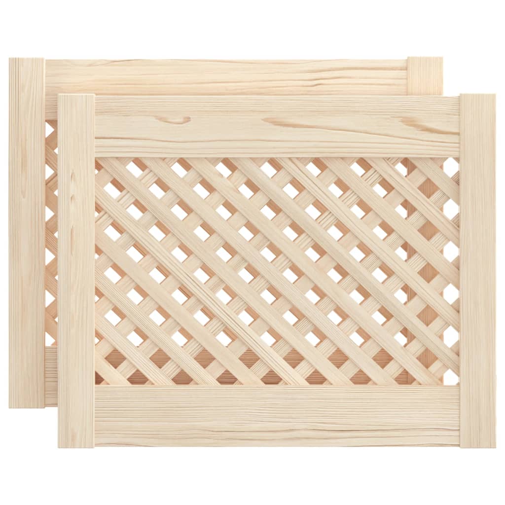 Kaapin Ovet Ristikkomuotoilu 2 Kpl 49,5X39,5 Cm Täysi Mänty