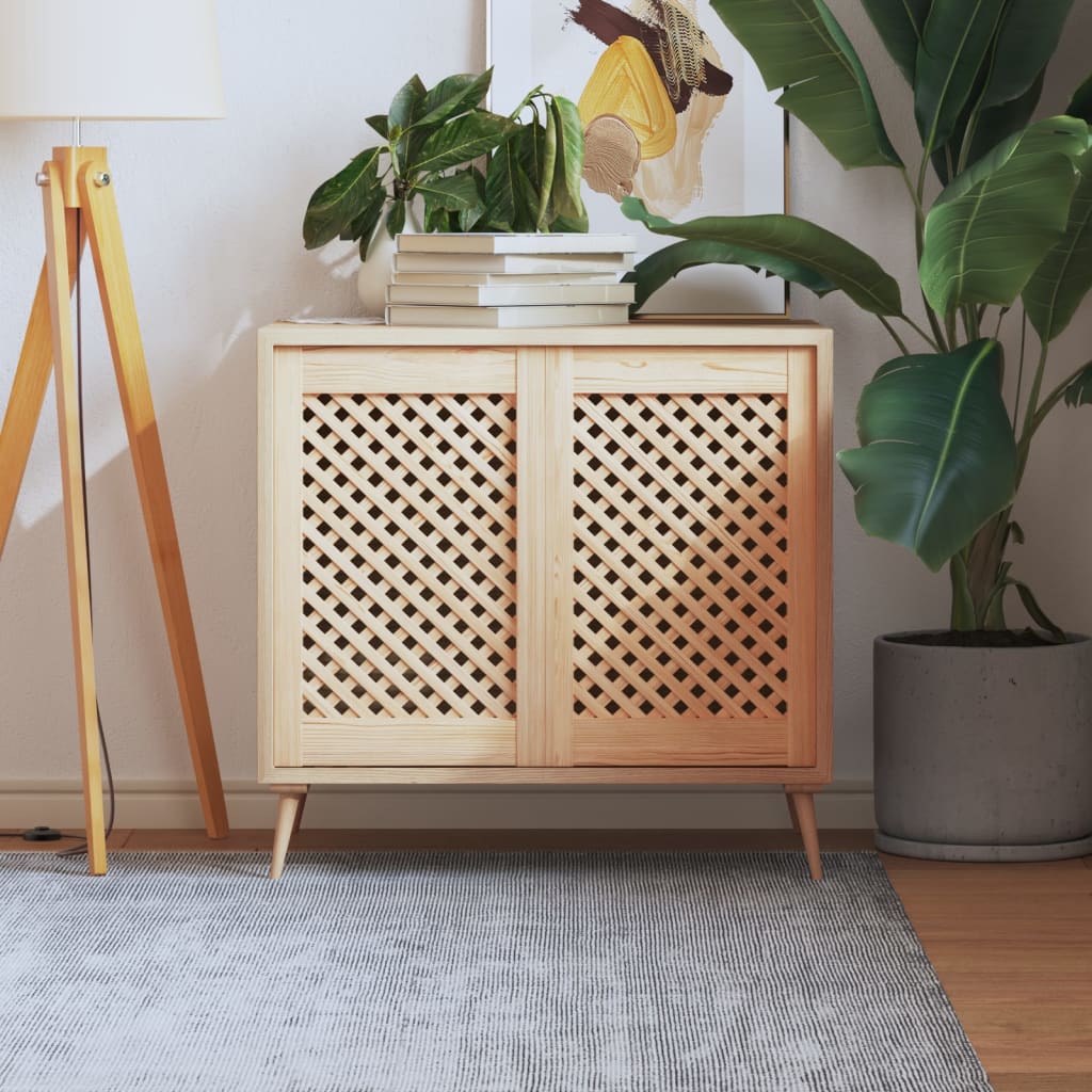 Kaapin Ovet Ristikkomuotoilu 2 Kpl 39,5X61,5 Cm Täysi Mänty