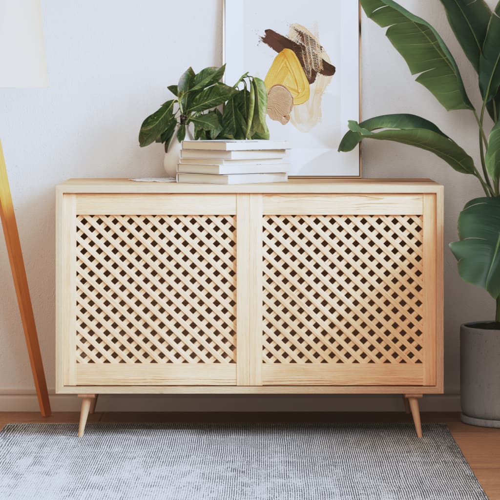 Kaapin Ovet Ristikkomuotoilu 2 Kpl 59,5X61,5 Cm Täysi Mänty