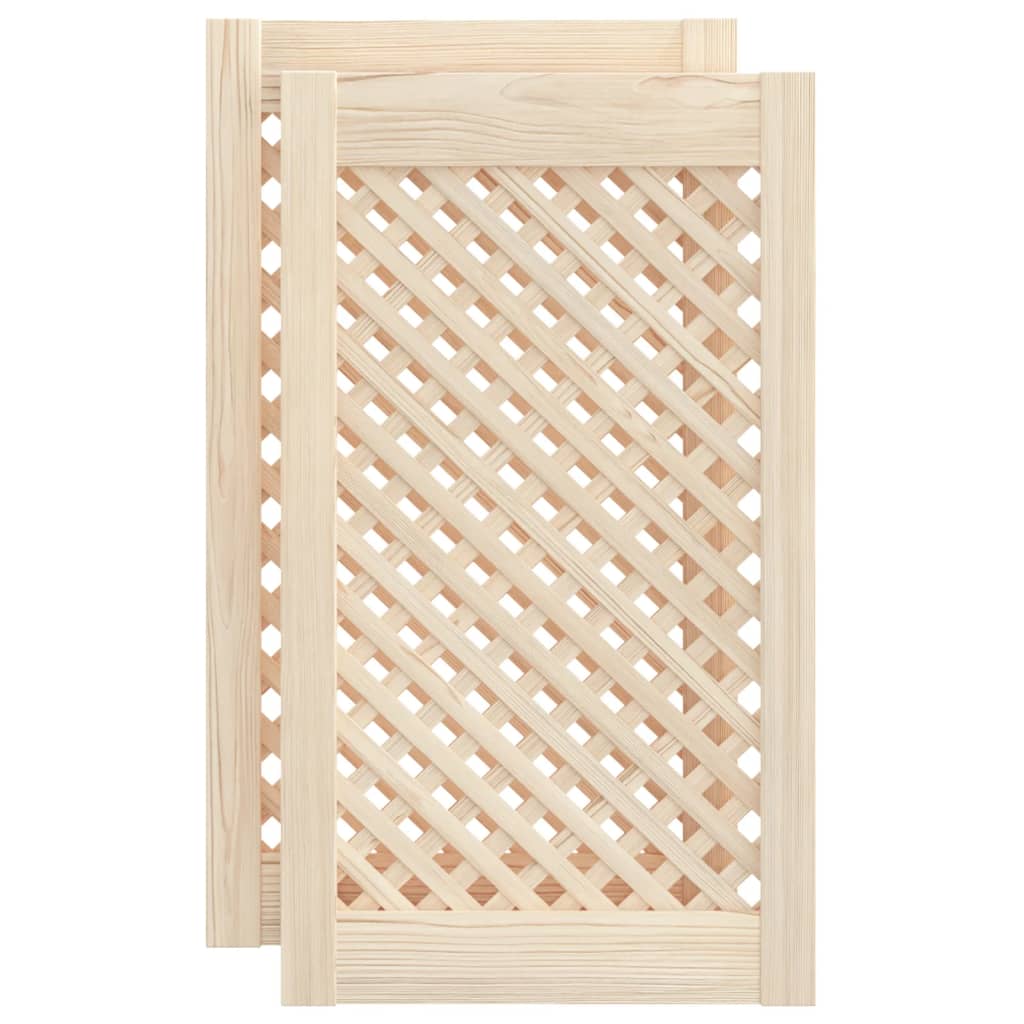 Kaapin Ovet Ristikkomuotoilu 2 Kpl 39,5X69 Cm Täysi Mänty