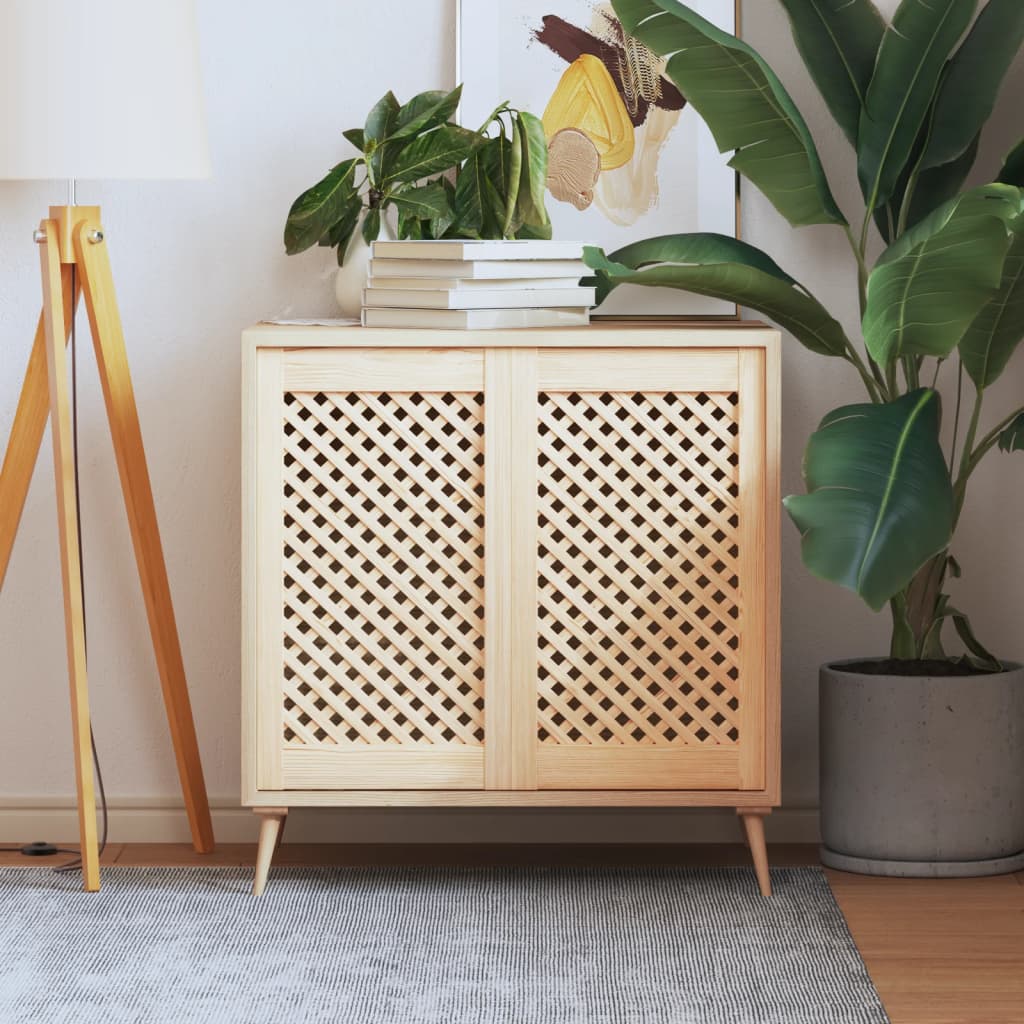 Kaapin Ovet Ristikkomuotoilu 2 Kpl 39,5X69 Cm Täysi Mänty