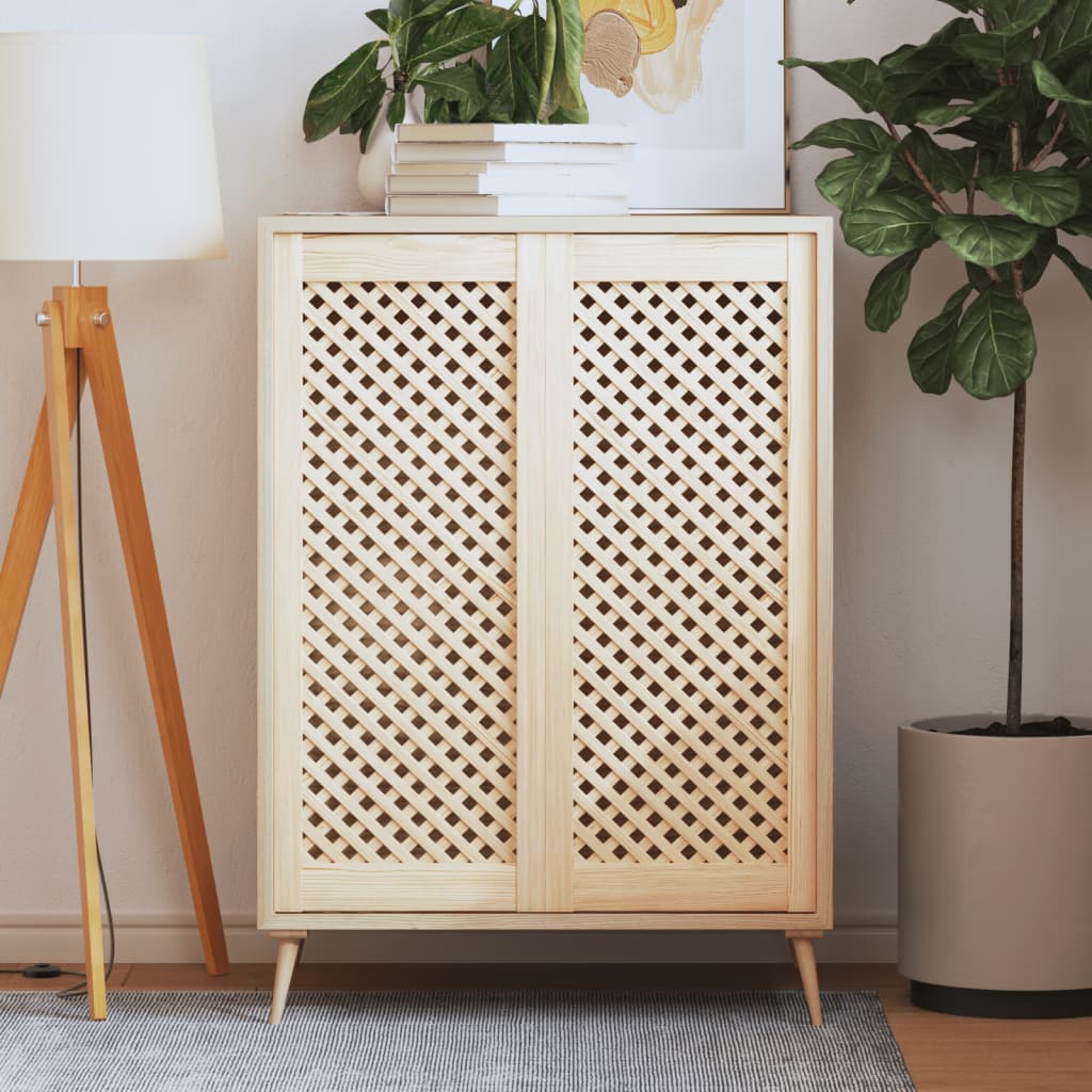 Kaapin Ovet Ristikkomuotoilu 2 Kpl 39,5X99 Cm Täysi Mänty