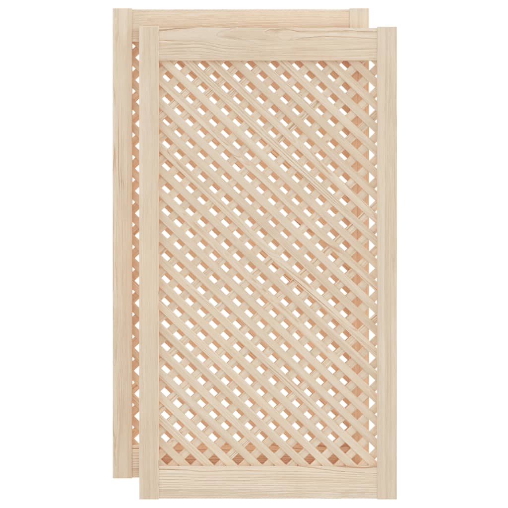 Kaapin Ovet Ristikkomuotoilu 2 Kpl 49,5X99 Cm Täysi Mänty