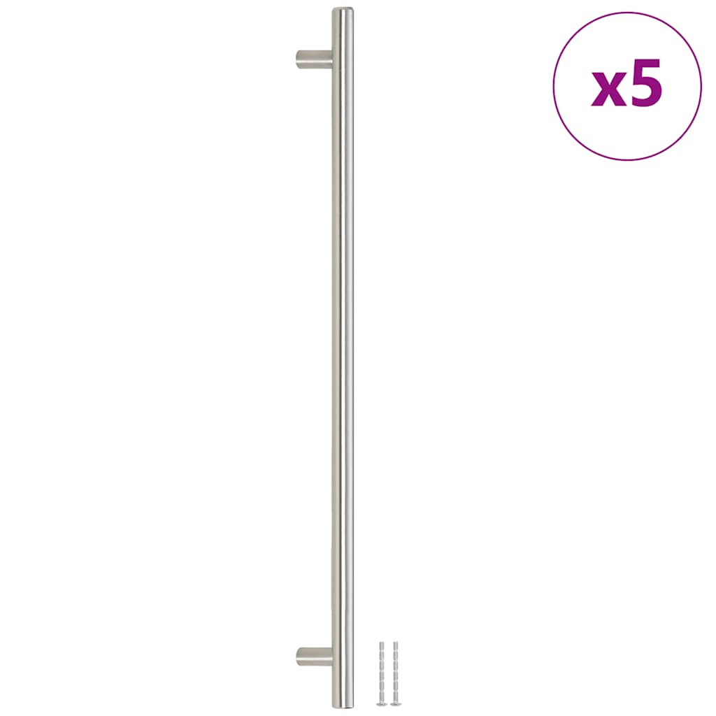 Kaapin Kahvat 5 Kpl Hopea 480 Mm Ruostumaton Teräs