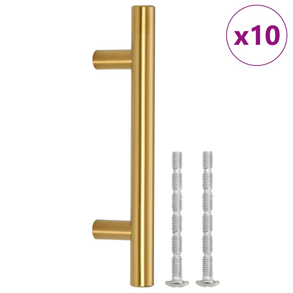 Kaapin Kahvat 10 Kpl Kulta 64 Mm Ruostumaton Teräs