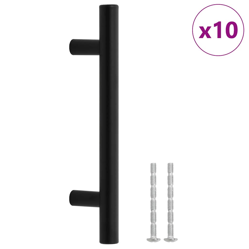 Kaapin Kahvat 10 Kpl Musta 96 Mm Ruostumaton Teräs