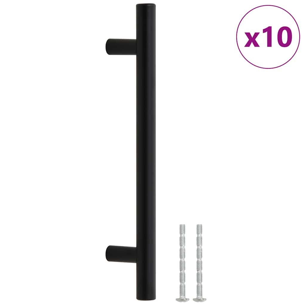 Kaapin Kahvat 10 Kpl Musta 128 Mm Ruostumaton Teräs