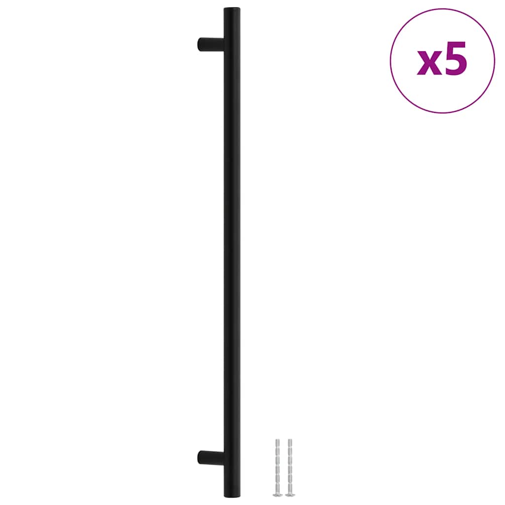 Kaapin Kahvat 5 Kpl Musta 480 Mm Ruostumaton Teräs