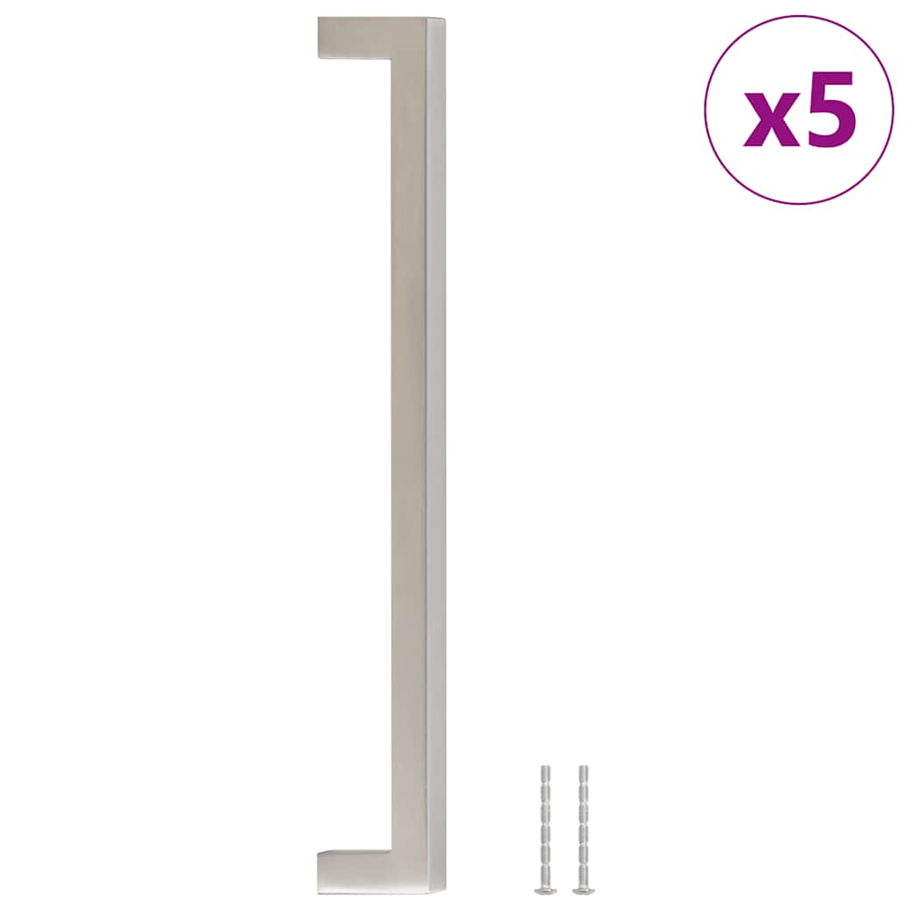 Kaapin Kahvat 5 Kpl Hopea 224 Mm Ruostumaton Teräs