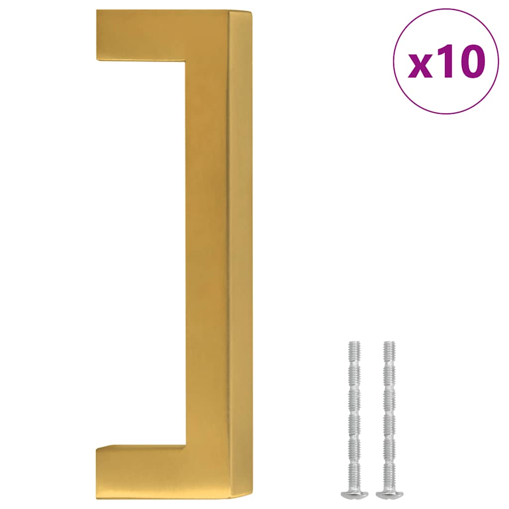 Kaapin Kahvat 10 Kpl Kulta 96 Mm Ruostumaton Teräs