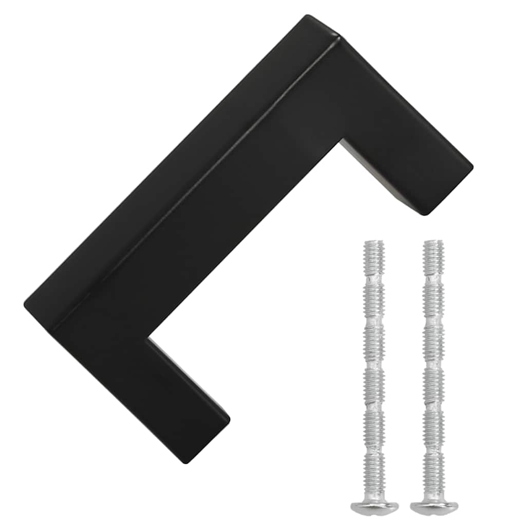 Kaapin Kahvat 10 Kpl Musta 64 Mm Ruostumaton Teräs