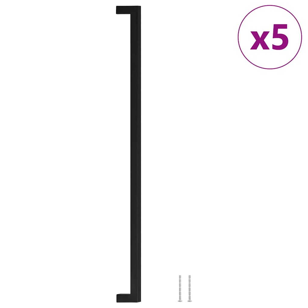 Kaapin Kahvat 5 Kpl Musta 480 Mm Ruostumaton Teräs