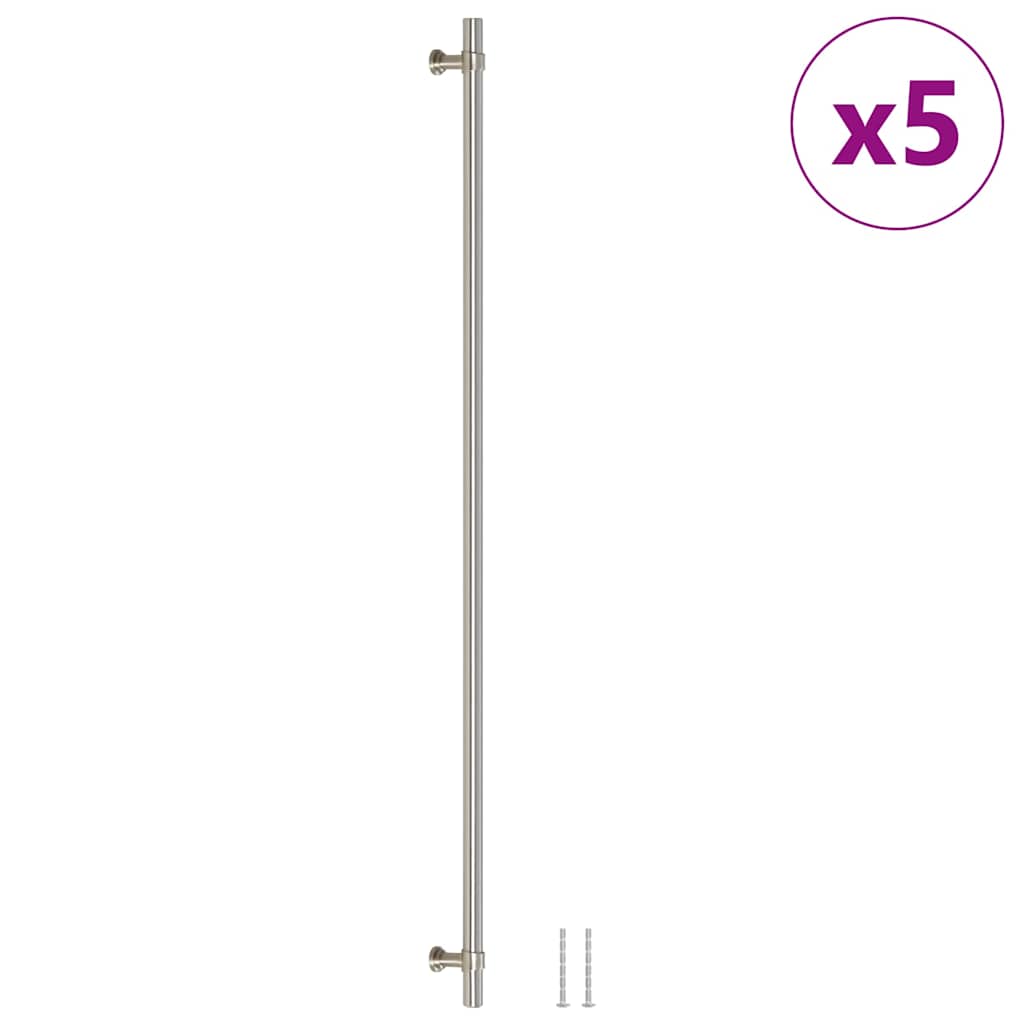 Kaapin Kahvat 5 Kpl Hopea 480 Mm Ruostumaton Teräs