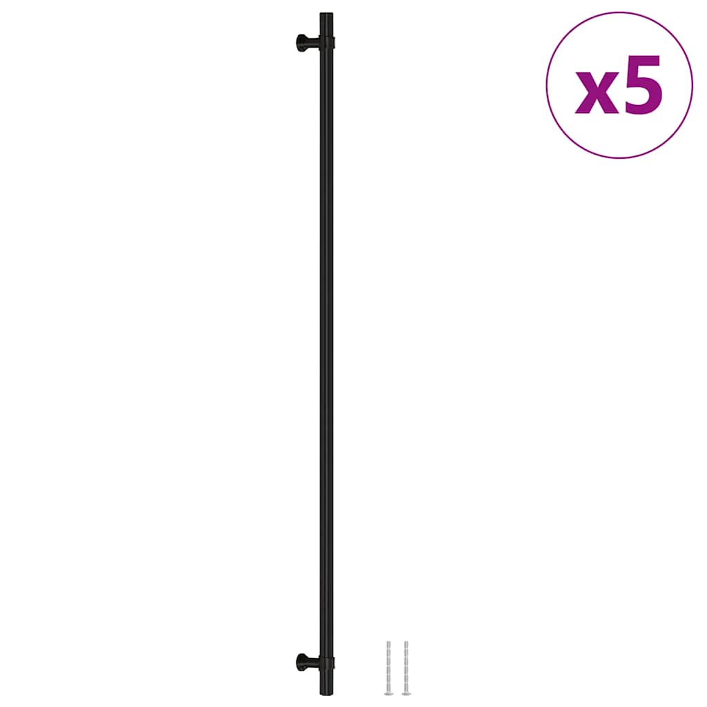 Kaapin Kahvat 5 Kpl Musta 480 Mm Ruostumaton Teräs