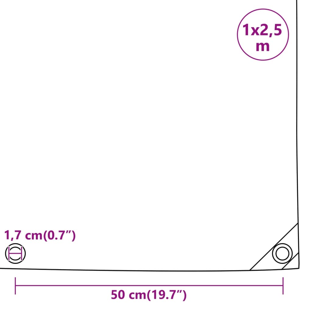 Pressu Harmaa 1X2,5 M 650 G/M²