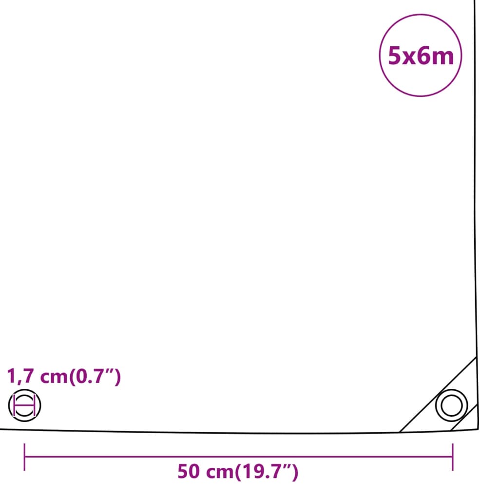 Pressu Harmaa 5X6 M 650 G/M²