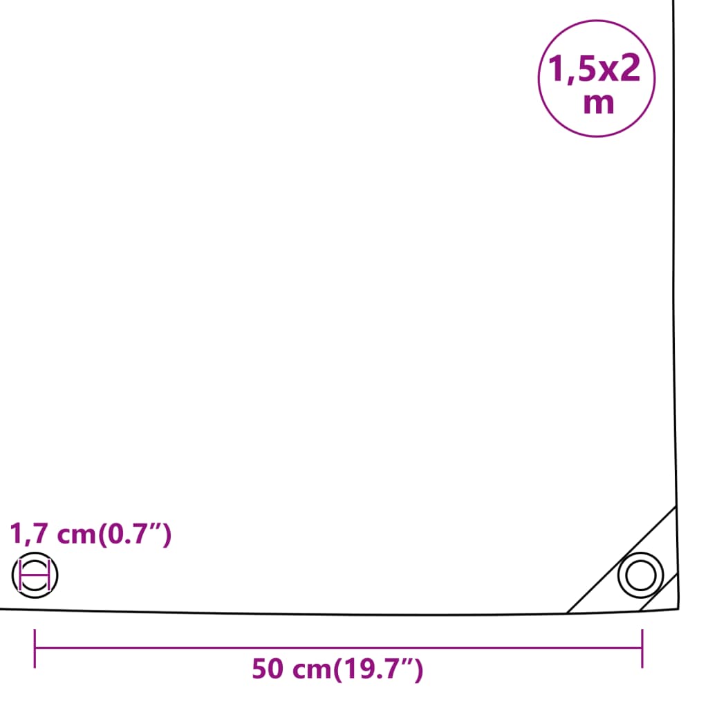 Pressu Sininen 1,5X2 M 650 G/M²