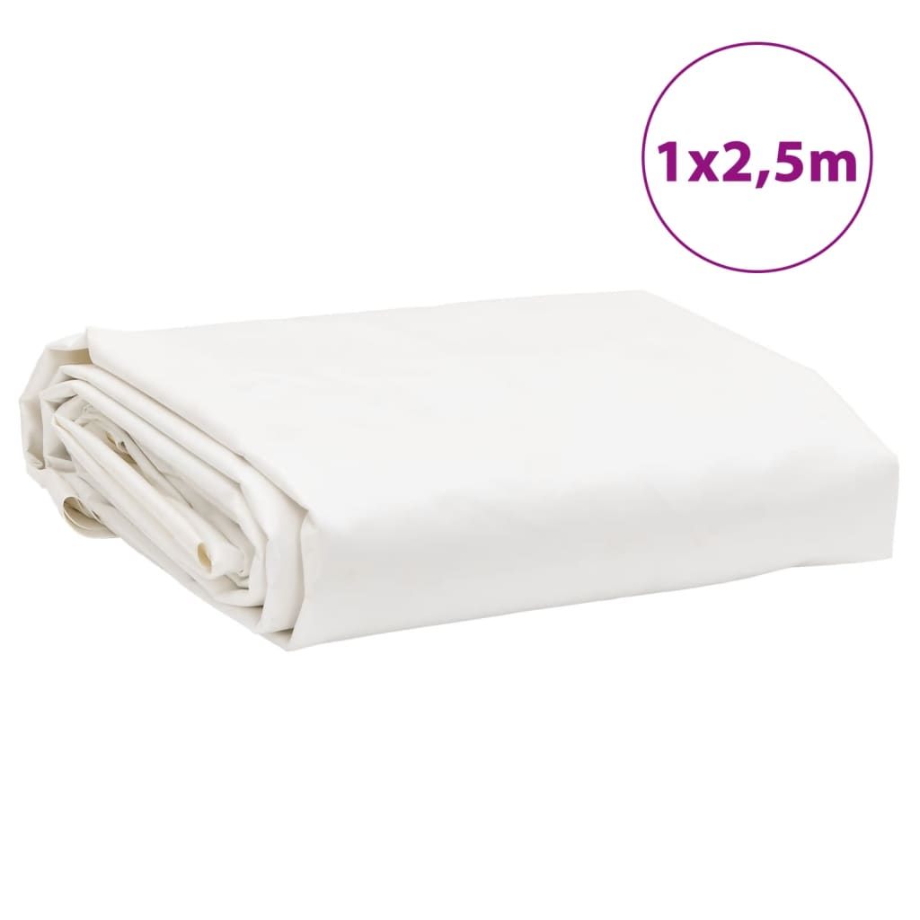 Pressu Valkoinen 1X2,5 M 650 G/M²