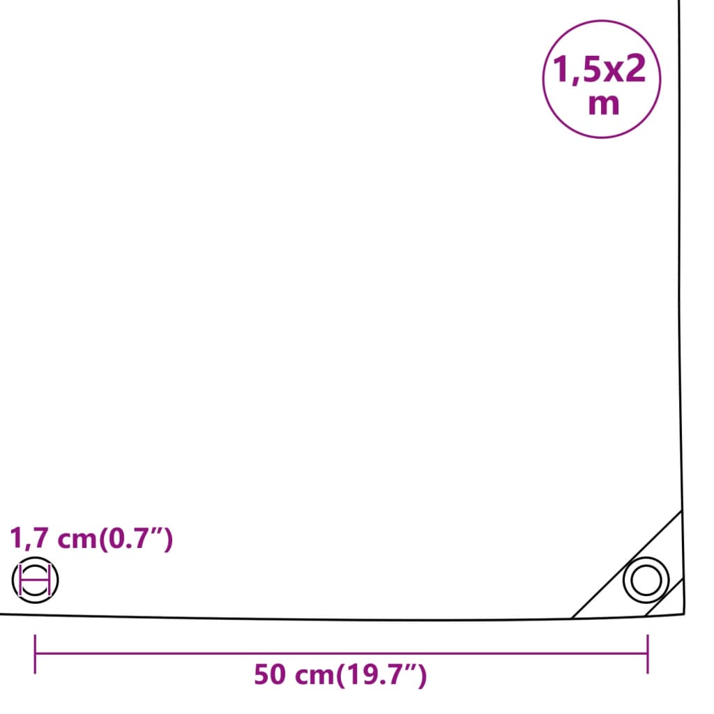 Pressu Musta 1,5X2 M 650 G/M²