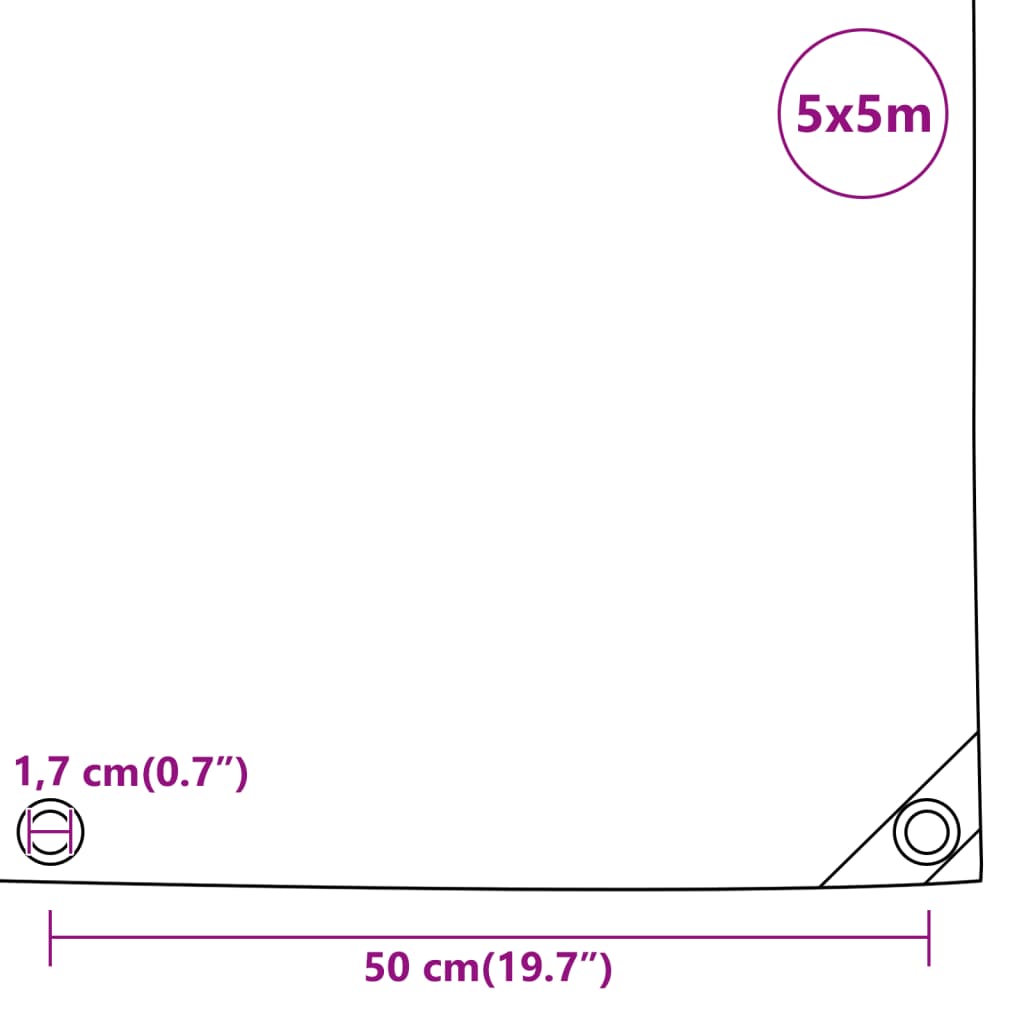 Pressu Musta 5X5 M 650 G/M²
