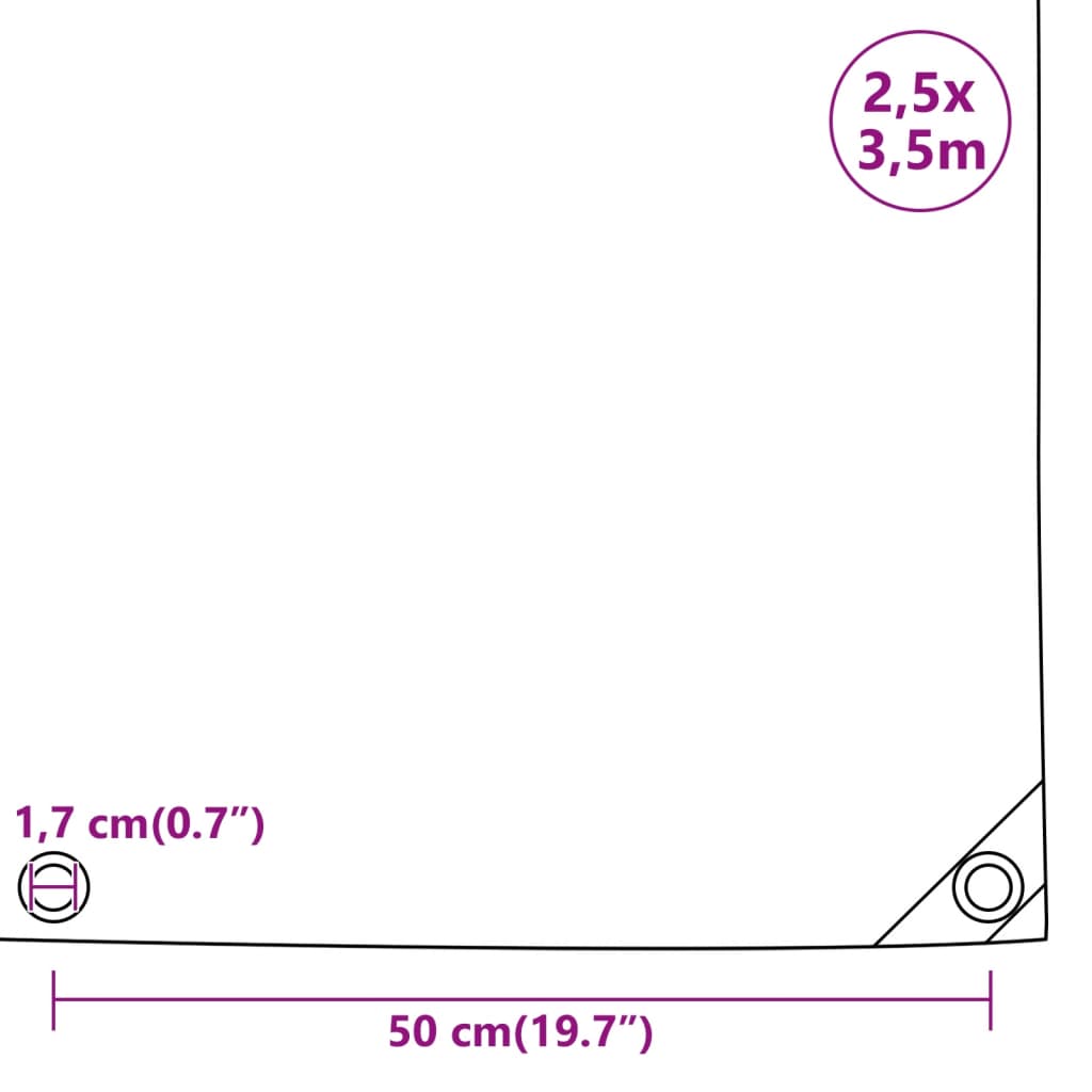 Pressu Antrasiitti 2,5X3,5 M 650 G/M²