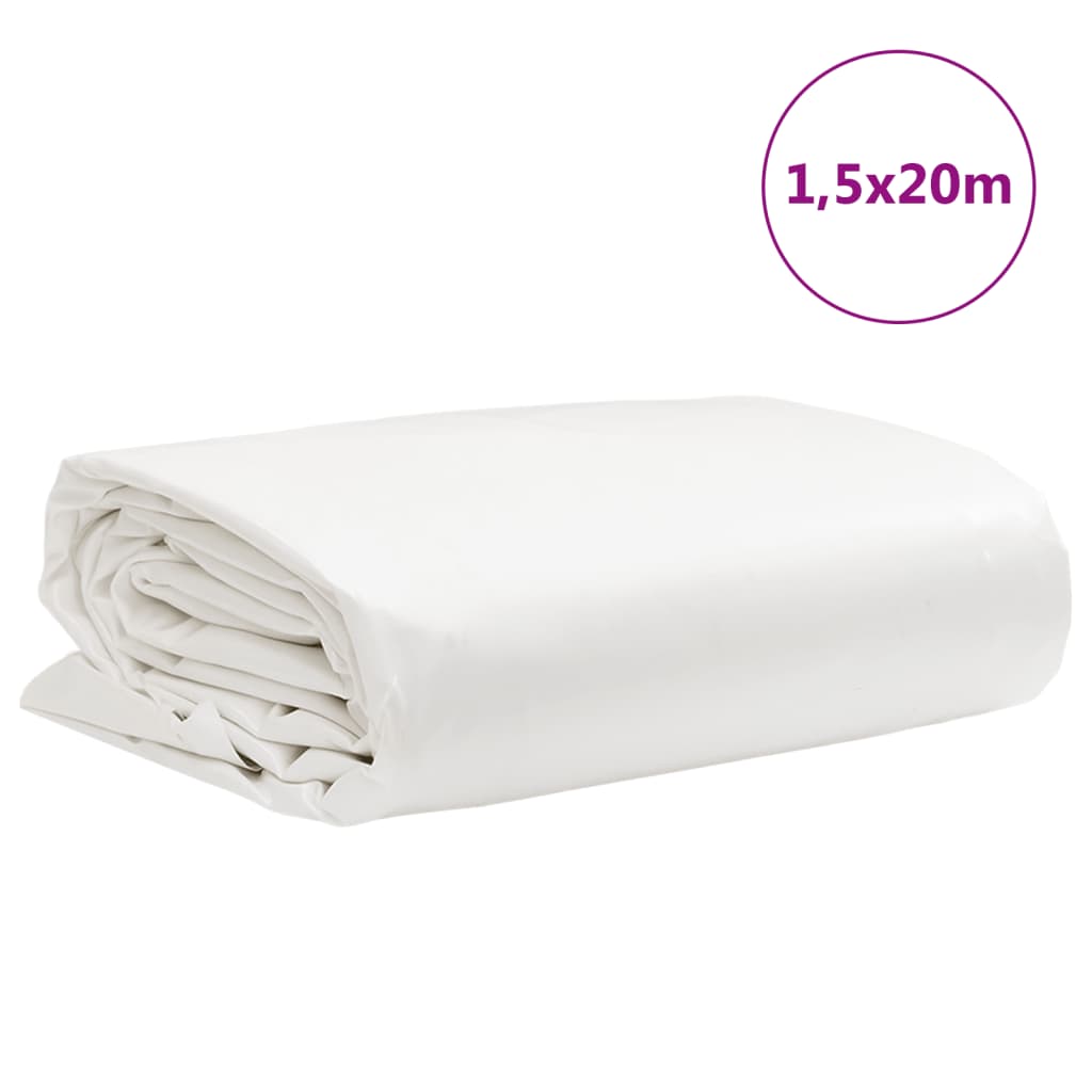 Pressu Valkoinen 1,5X20 M 650 G/M²
