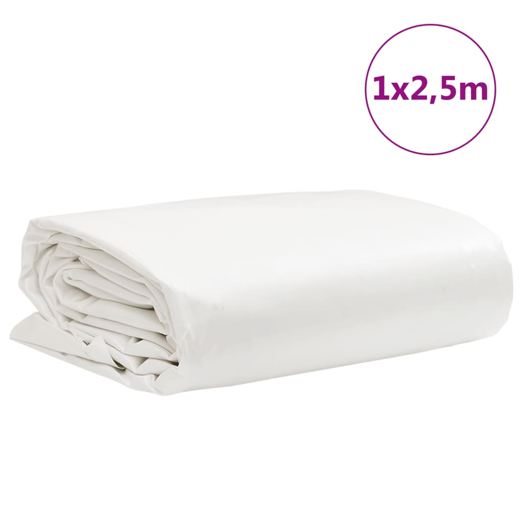 Pressu Valkoinen 1X2,5 M 650 G/M²