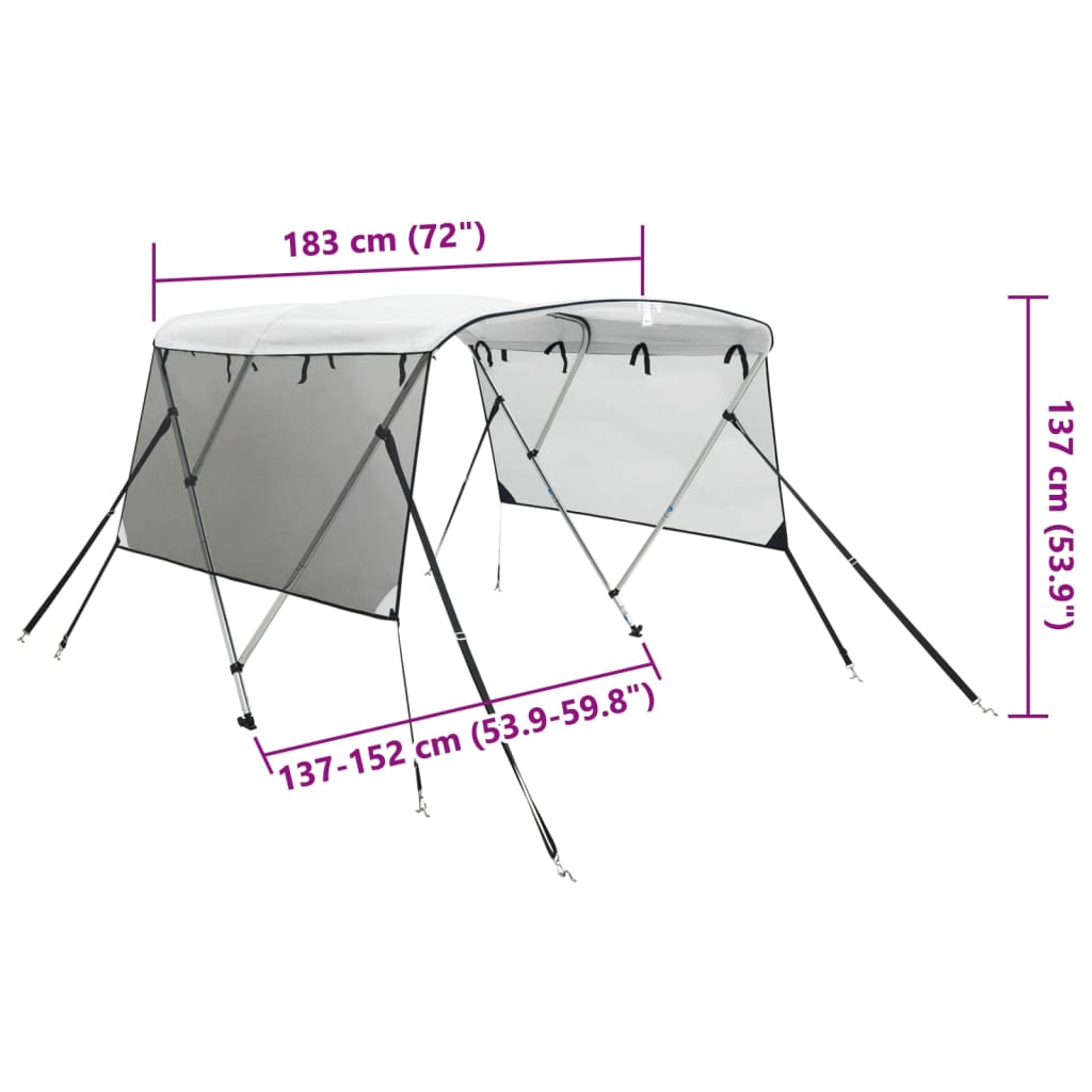 3-Kaarinen Bimini-Kate Verkkosivuseinillä 183X(137-152)X137 Cm