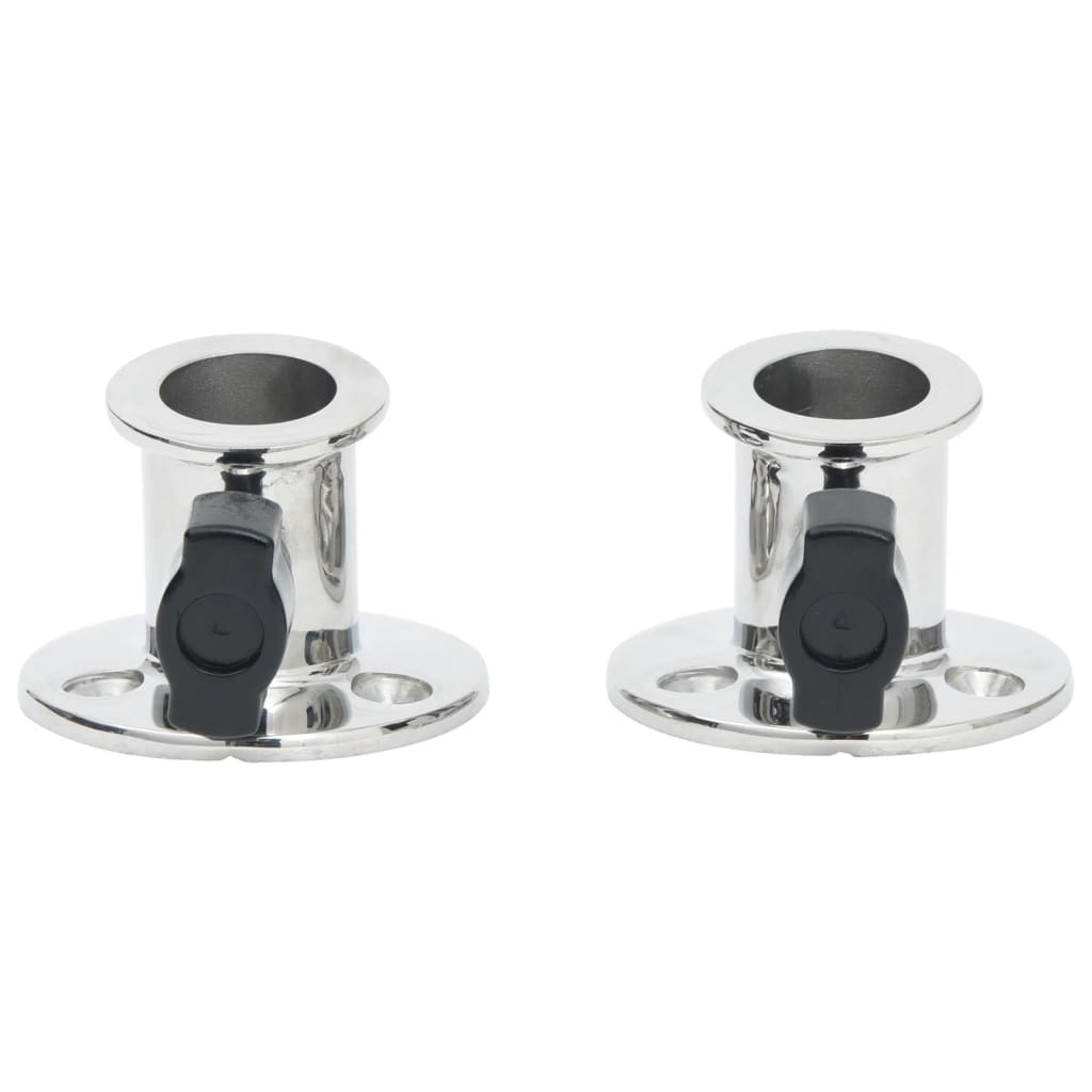 Bimini-Katteen Pyöreä Kiinnitin 26 Mm Putkeen 2 Kpl Teräs