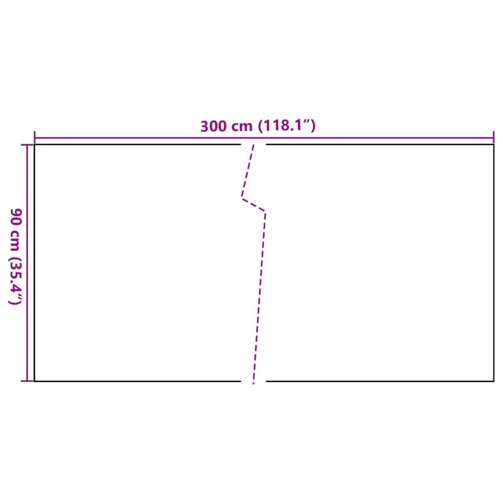 Parvekesuoja Ruskea Ja Musta 300X90 Cm Polyrottinki
