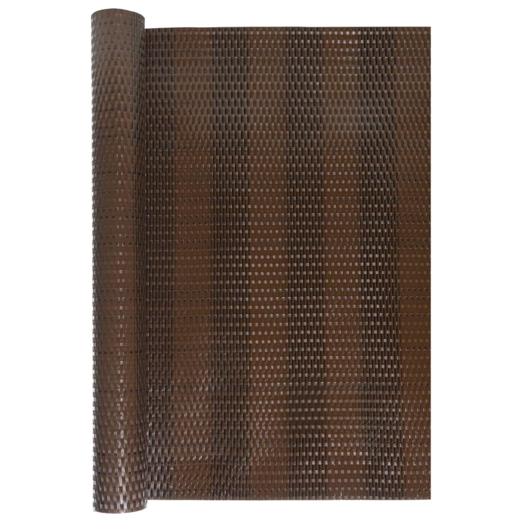 Parvekesuoja Ruskea Ja Musta 600X80 Cm Polyrottinki