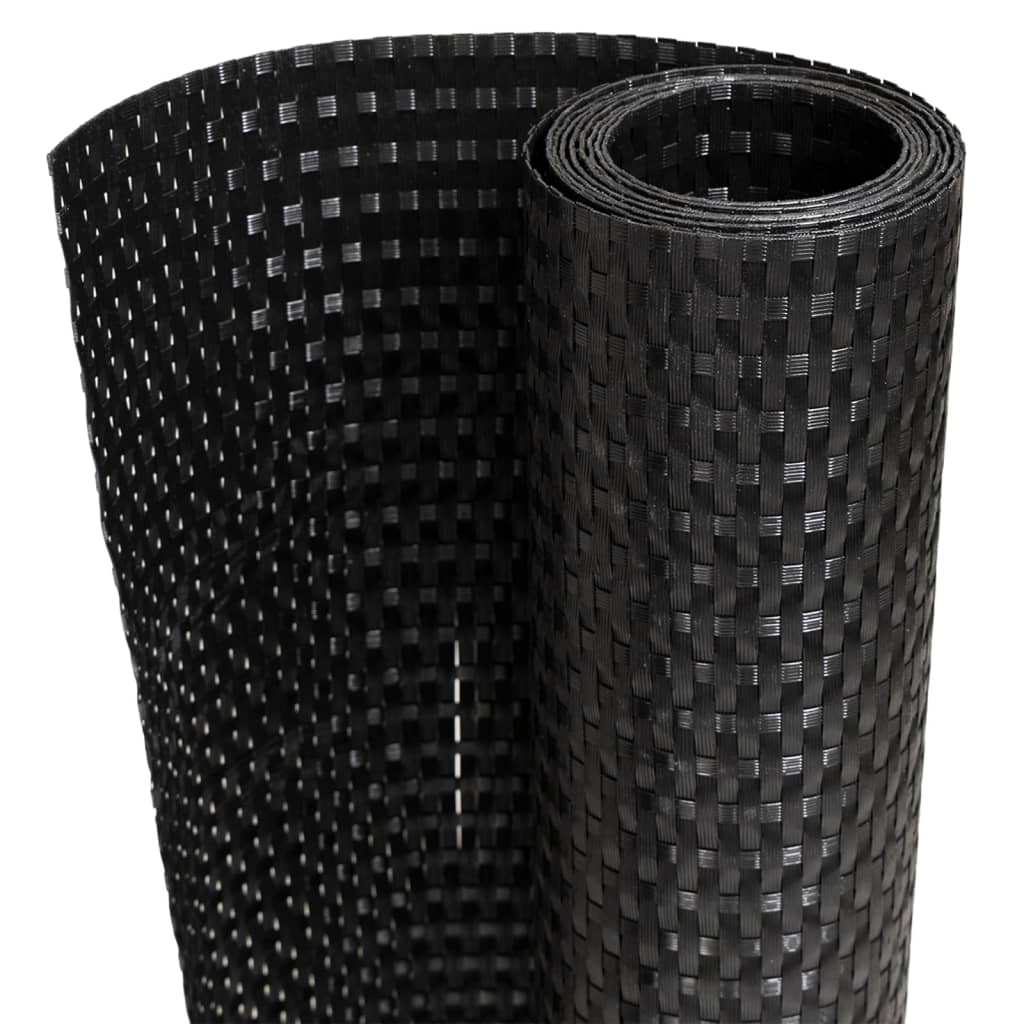 Parvekesuoja Musta 400X80 Cm Polyrottinki