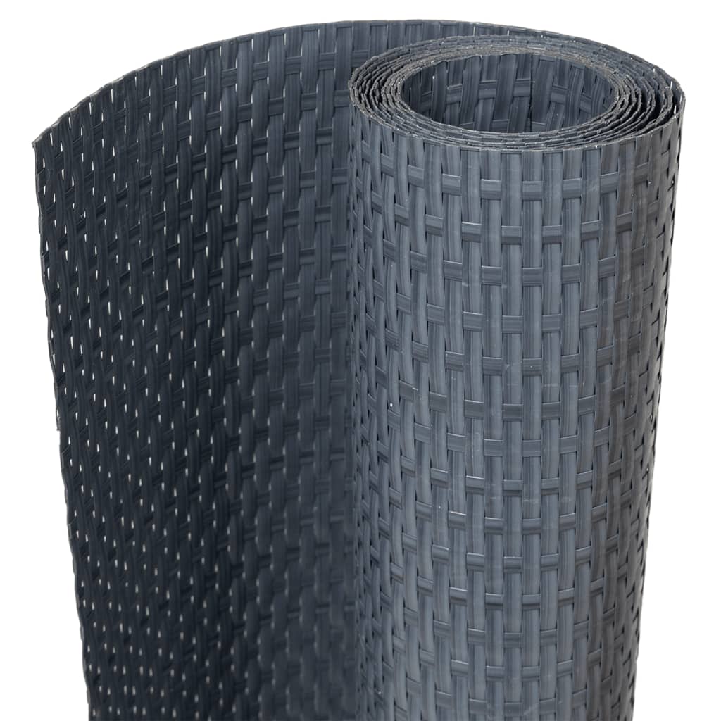 Parvekesuojat 5 Kpl Antrasiitti 255X19 Cm Polyrottinki