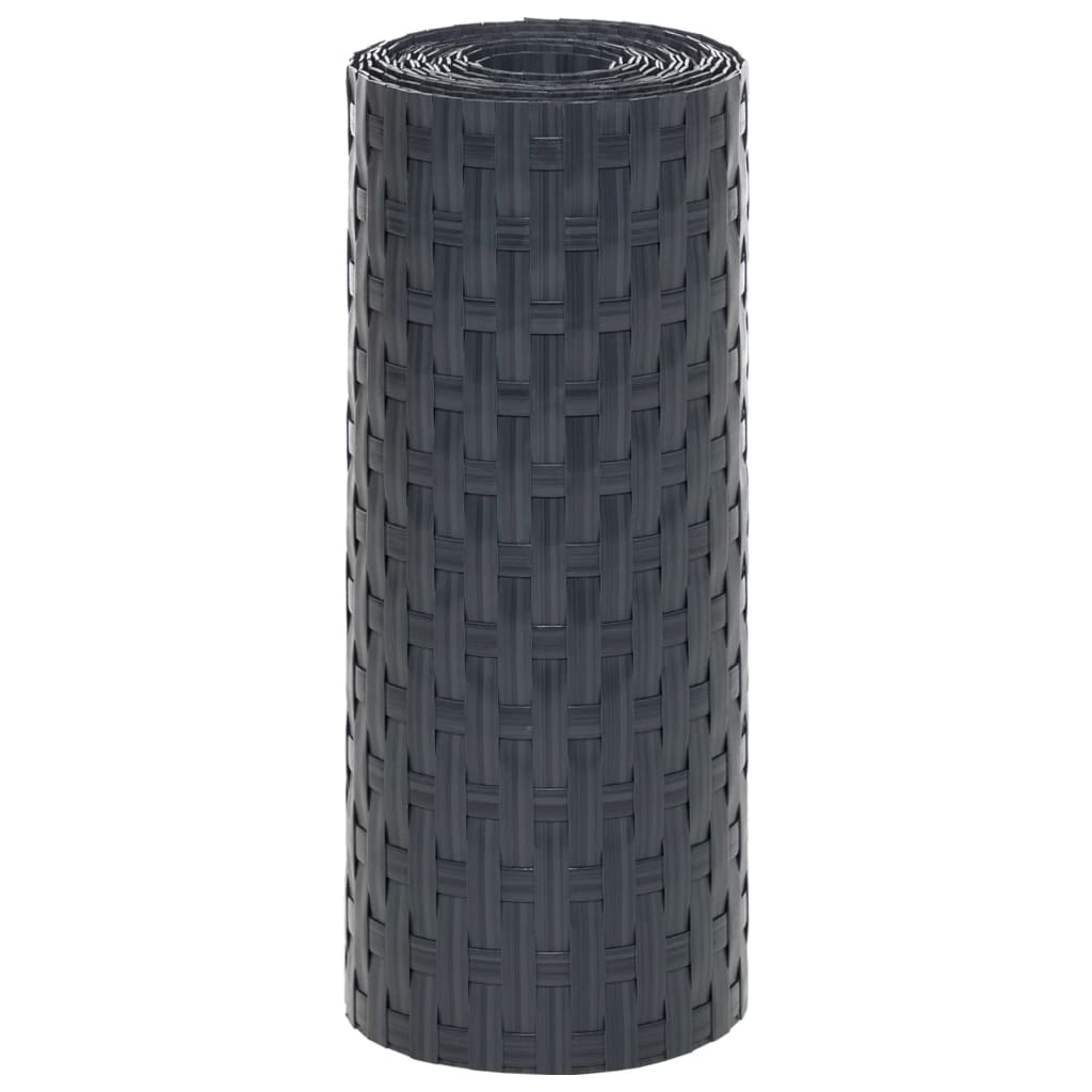 Parvekesuojat 10 Kpl Antrasiitti 255X19 Cm Polyrottinki