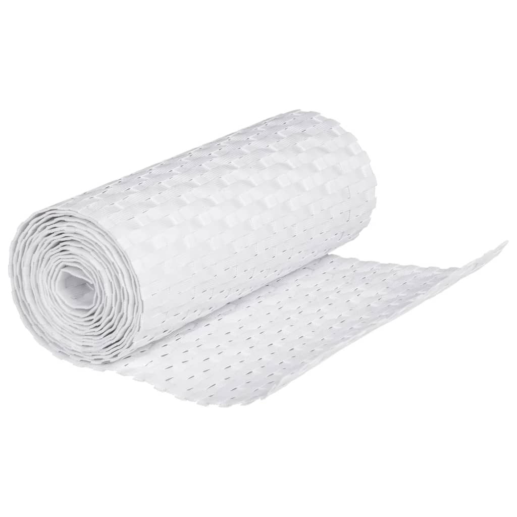 Parvekesuojat 10 Kpl Valkoinen 255X19 Cm Polyrottinki