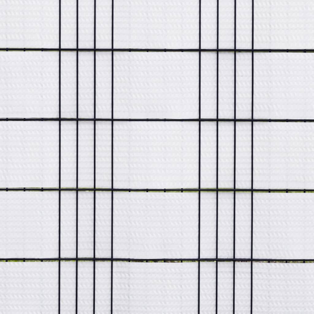 Parvekesuojat 10 Kpl Valkoinen 255X19 Cm Polyrottinki
