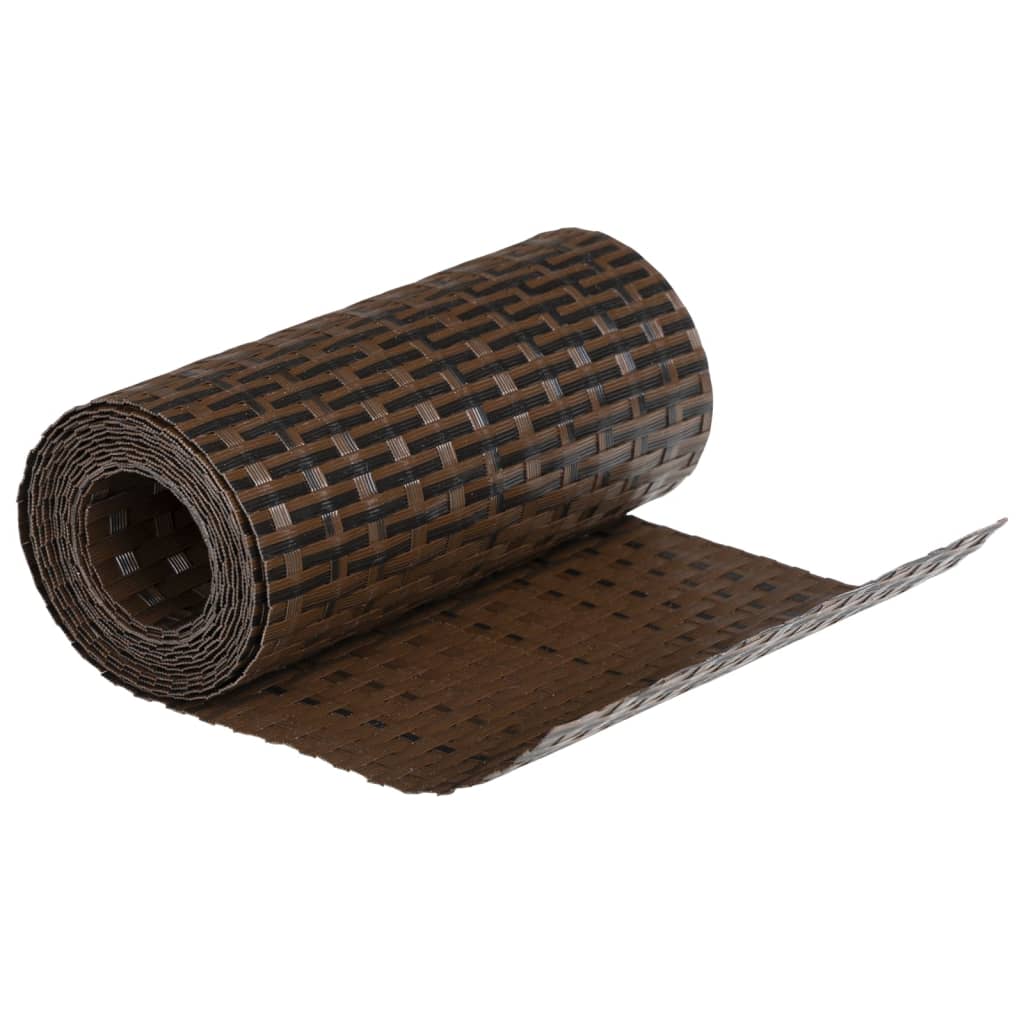Parvekesuojat 10 Kpl Ruskea Ja Musta 255X19 Cm Polyrottinki
