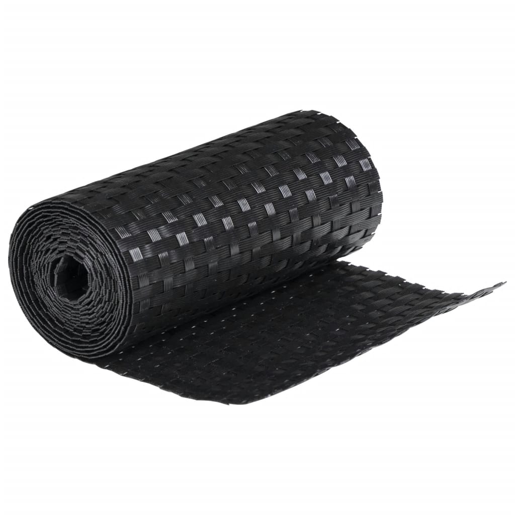 Parvekesuojat 10 Kpl Musta 255X19 Cm Polyrottinki