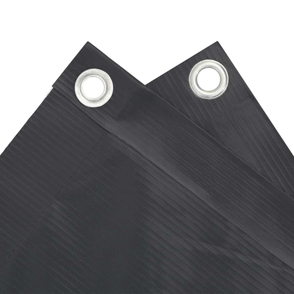 Parvekkeen Yksityisyyssuoja Antrasiitti 500X75 Cm Pvc