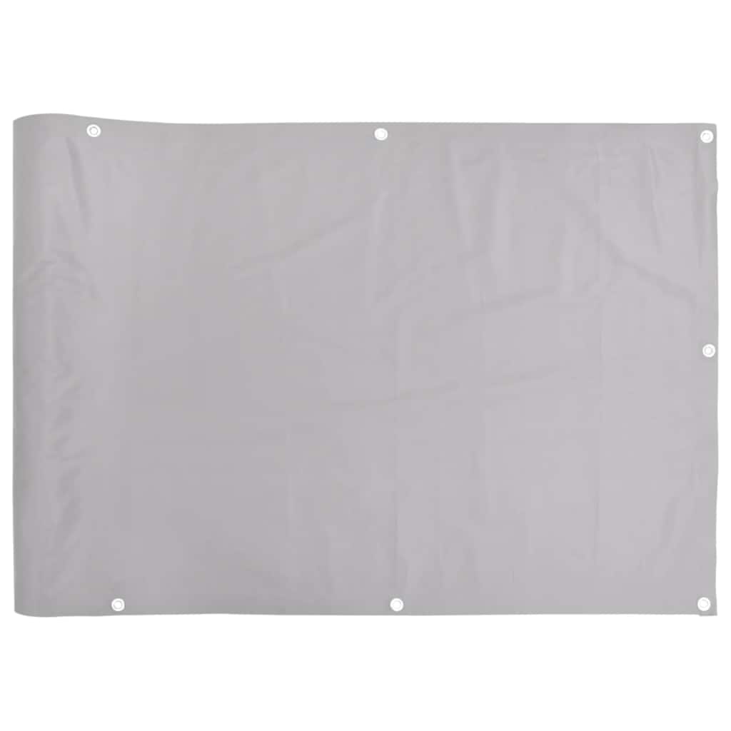 Parvekkeen Yksityisyyssuoja Harmaa 300X75 Cm Pvc
