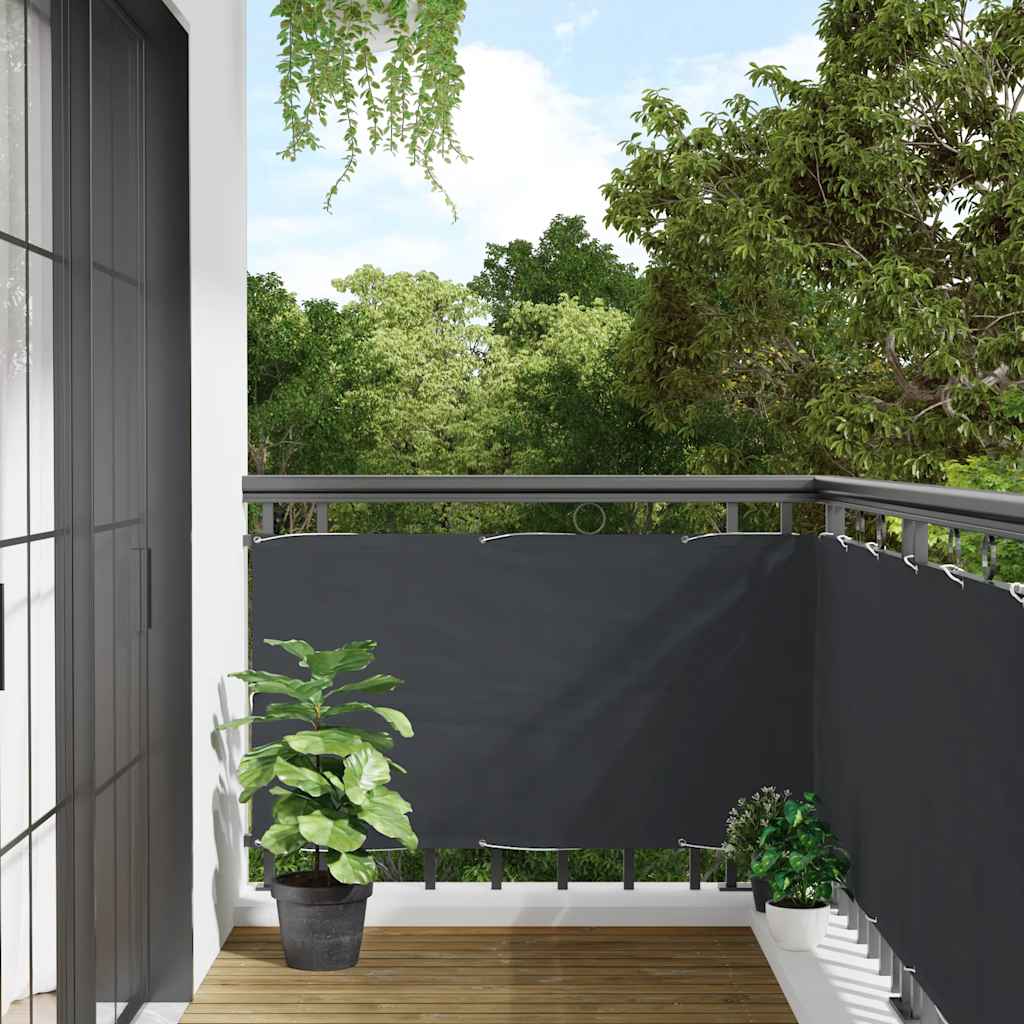 Parvekkeen Yksityisyyssuoja Antrasiitti 300X120 Cm Pvc