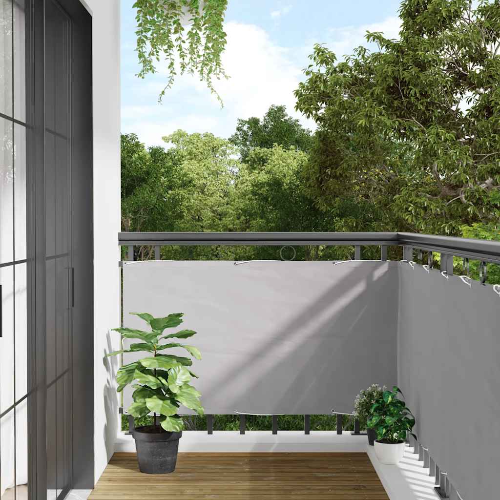 Parvekkeen Yksityisyyssuoja Harmaa 400X120 Cm Pvc