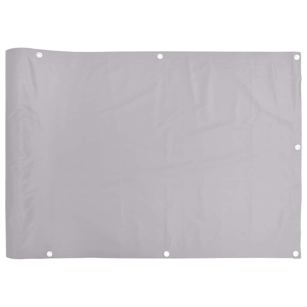 Parvekkeen Yksityisyyssuoja Harmaa 800X120 Cm Pvc