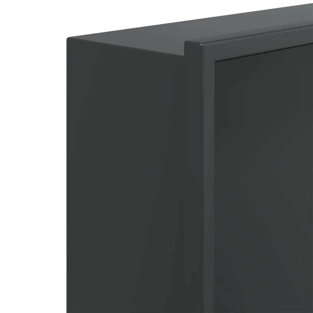 Suihkuhylly Matta Musta 62X32X9 Cm Ruostumaton Teräs