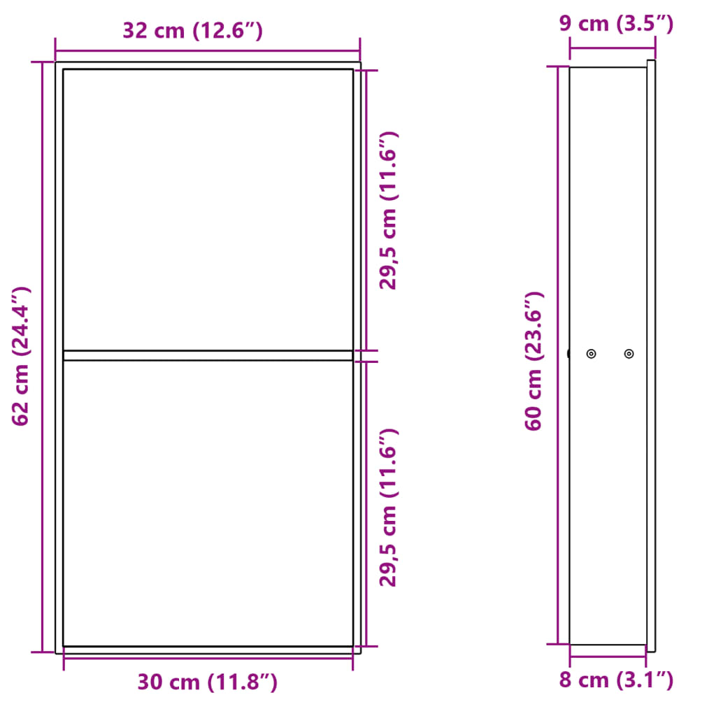 Suihkuhylly Harjattu Kulta 32X62X9 Cm Ruostumaton Teräs
