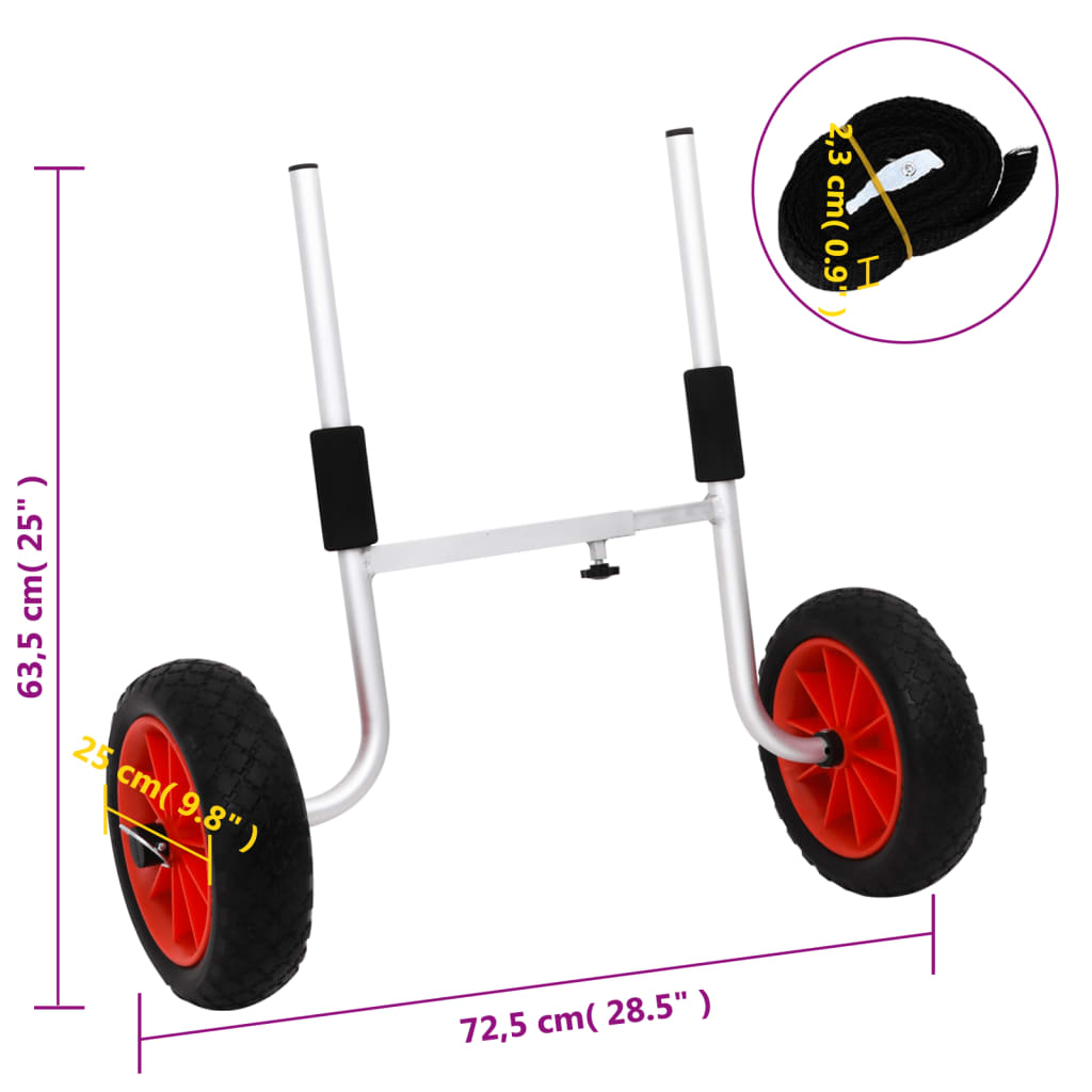 Kajakkikärry 90 Kg Alumiini