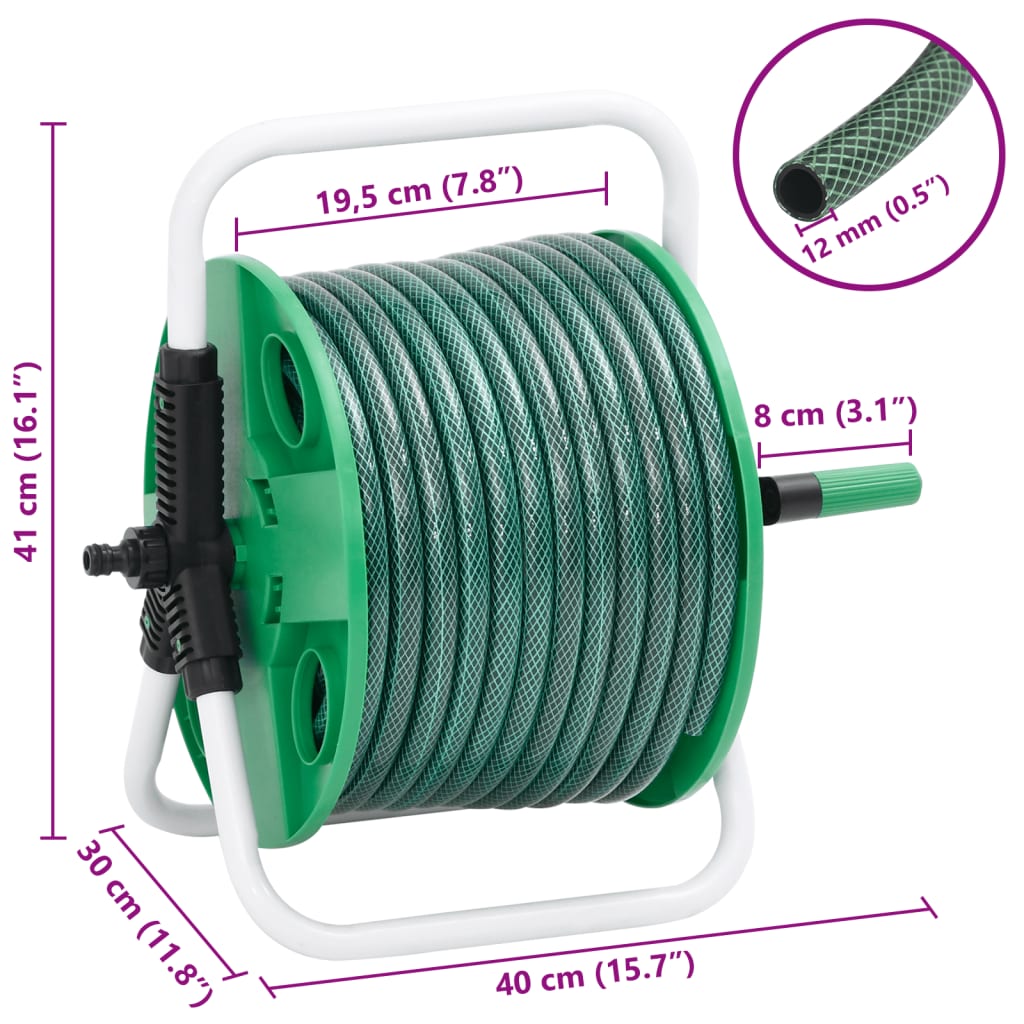 Vapaasti Seisova Letkukela Vihreä 30 M Letkulla Pvc