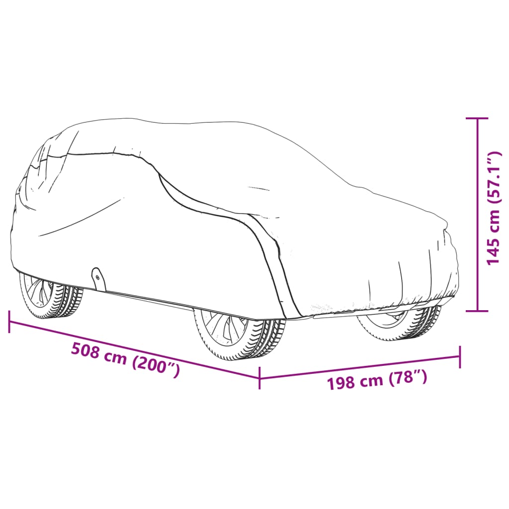 Autopeite Katumaasturille Harmaa Xl Kuitukangas