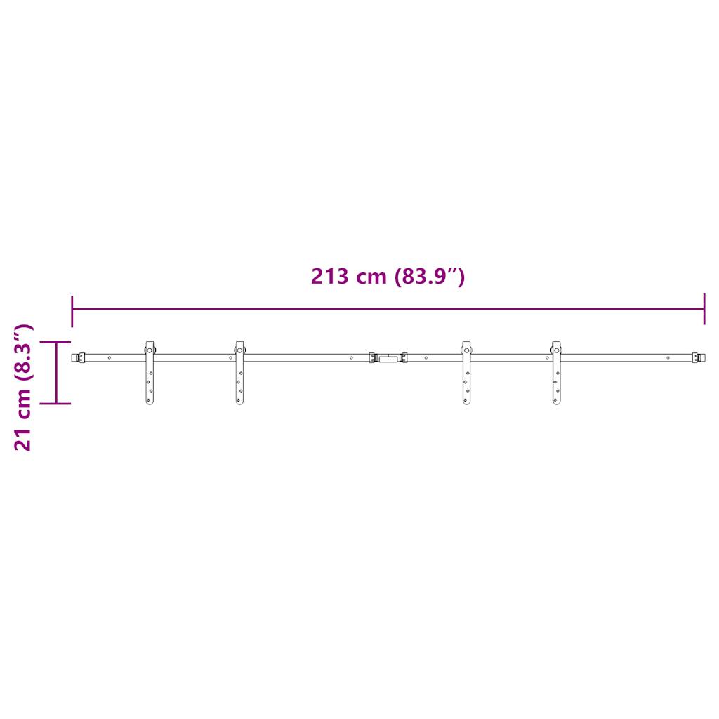 Liukukaapin Ovisarja 213 Cm Hiiliteräs